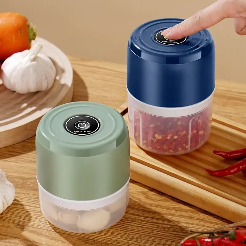 Mini Garlic Grinder, Electric Food Chopper, Meat Grinder, Garlic Press, Vegetable Chopper, Mashing Machine, USB Kitchen Tool