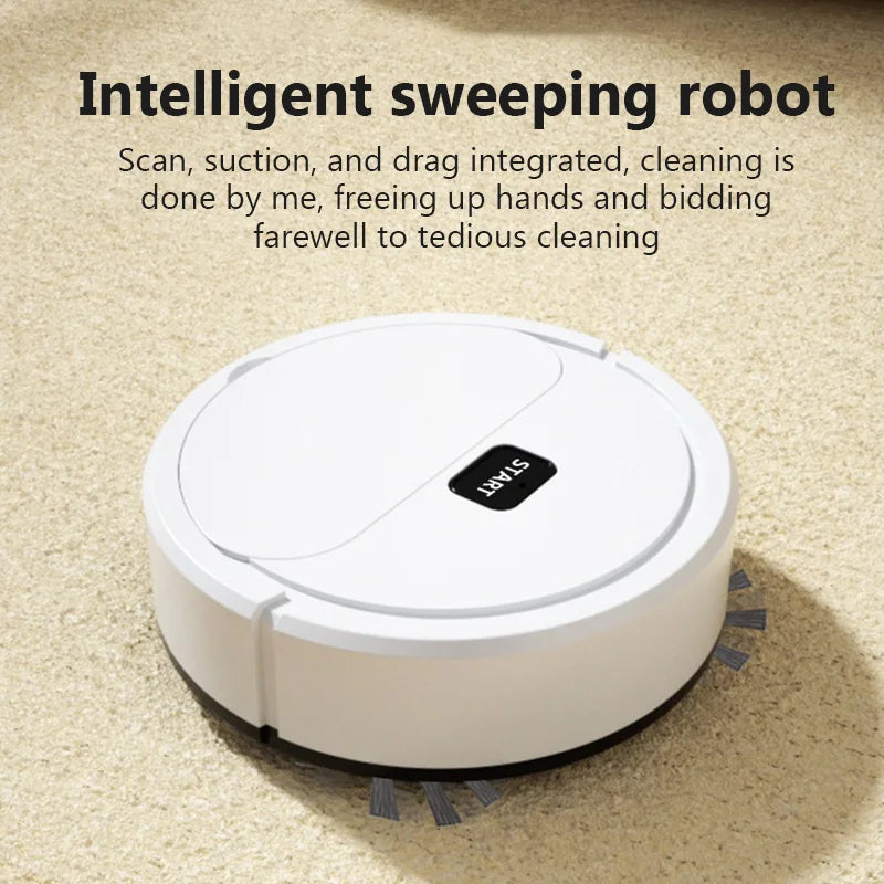 Automatic Portable Mini Home Floor Robotic Vacuum Cleaner Wet Dry Three-In-One Sweeping Machine for Home